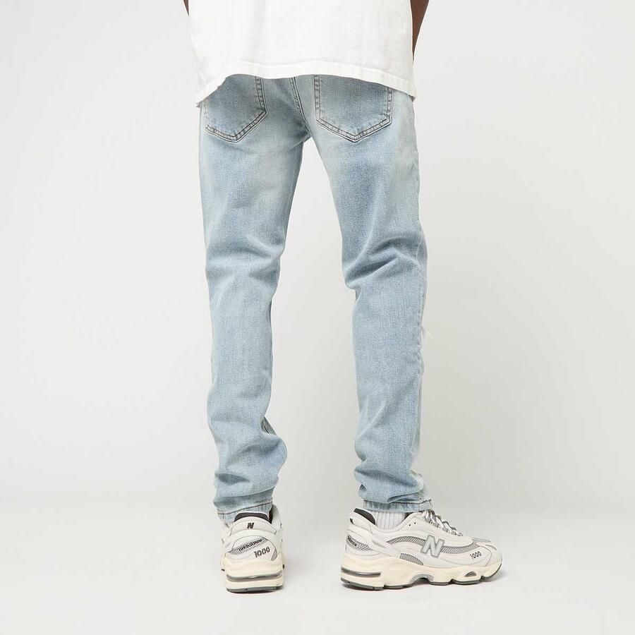2Y STUDIOS Victor Ripped Slim Fit Jeans Men Spijkerbroeken blauw Kleding