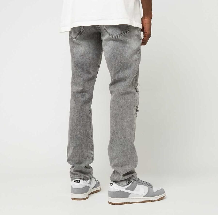 2Y STUDIOS Victor Ripped Slim Fit Jeans Men Spijkerbroeken grijs Kleding - Foto 2