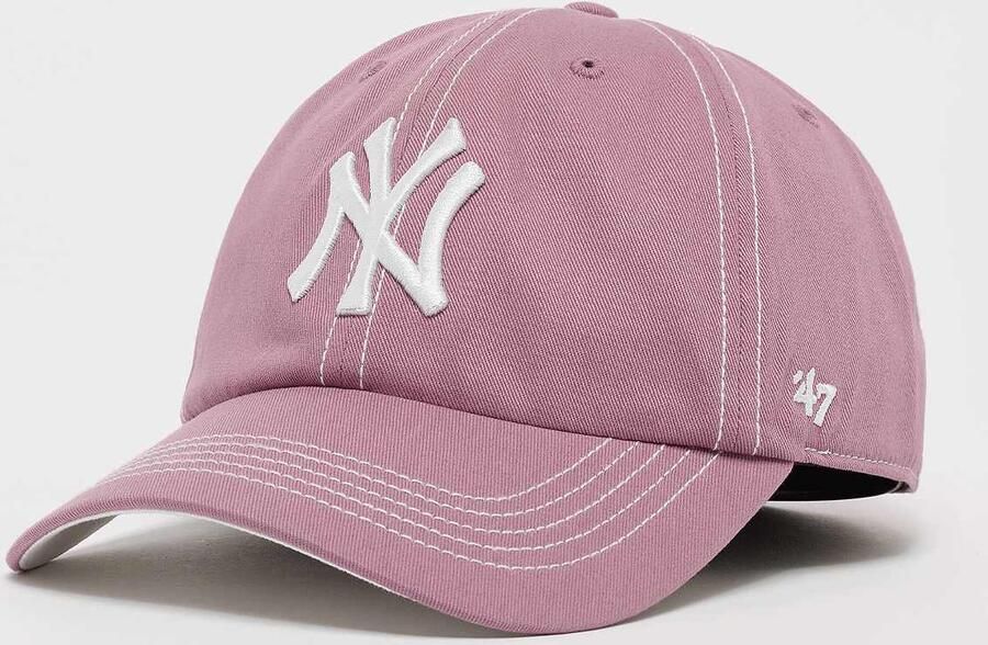 '47 Clean Up Contrast Stitch MLB New York Yankees Unisex Caps lichtroze Maat ONE SIZE Accessoires - Foto 3