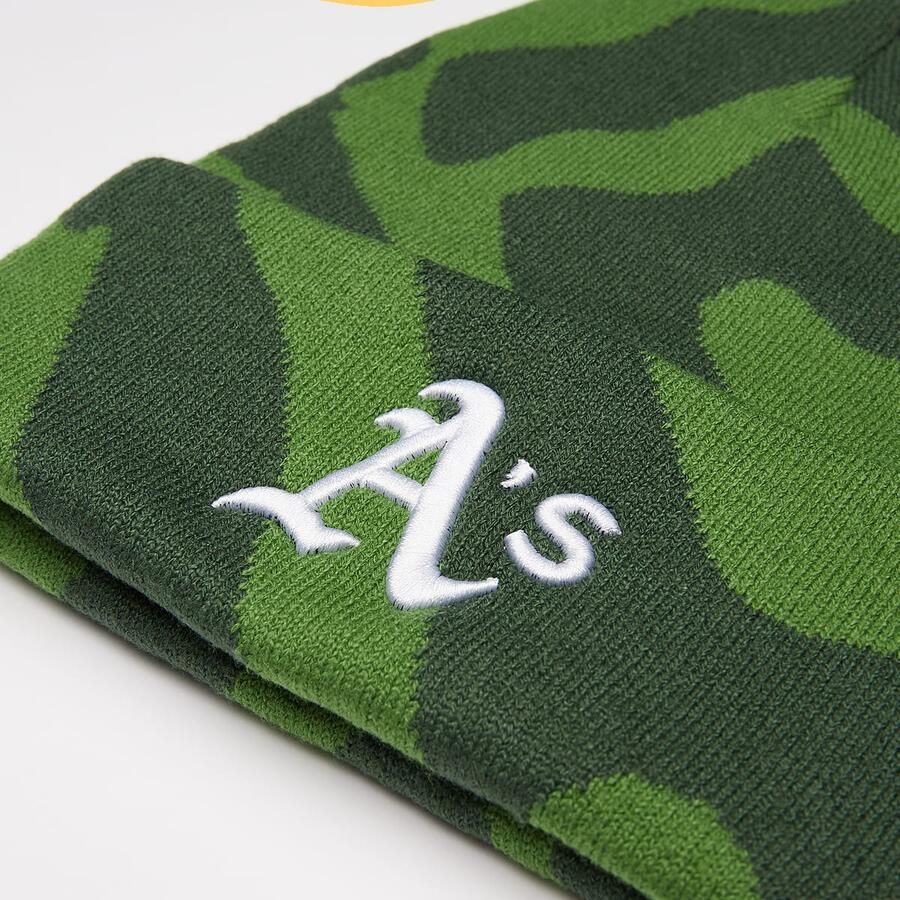 '47 Cuff Knit Freeform MLB Oakland Athletics Unisex Mutsen groen Maat ONE SIZE Accessoires