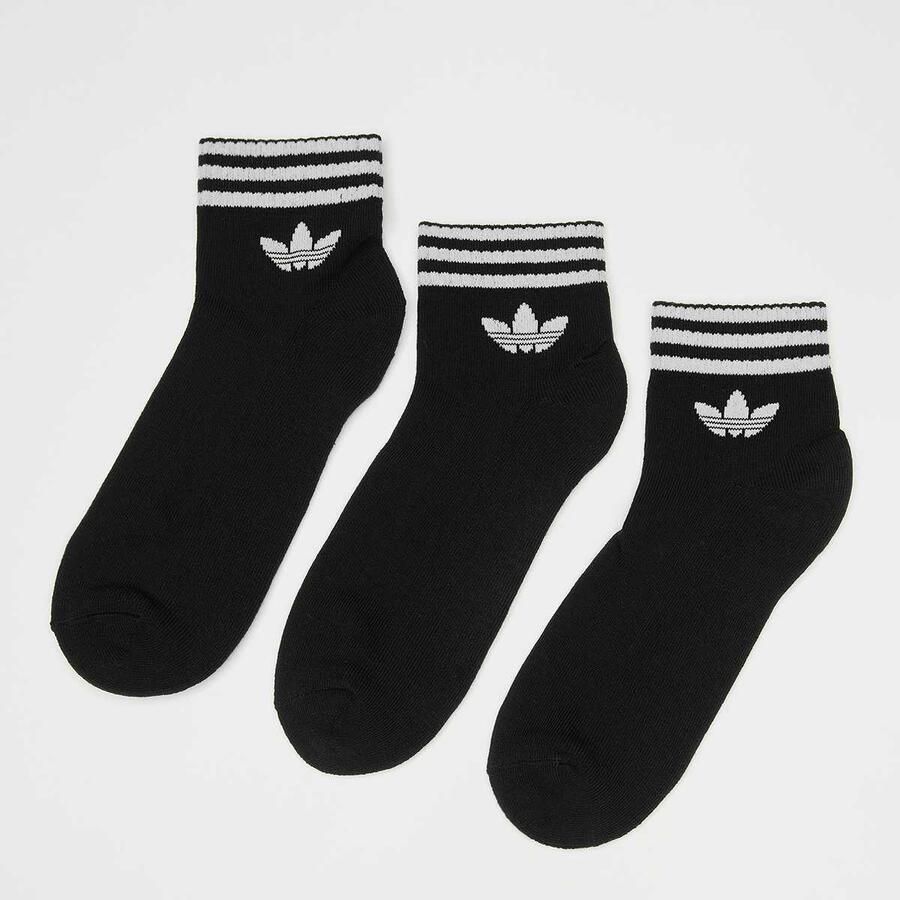 Adidas Originals 3 PACK 3S ANKLE S black black black Unisex Sokken zwart Maat 43-45 Kleding - Foto 2