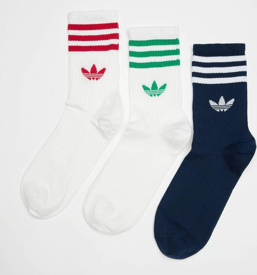 Adidas Originals 3 PACK Crew Socks Unisex Sokken multicolor Maat 37-39 Kleding - Foto 5