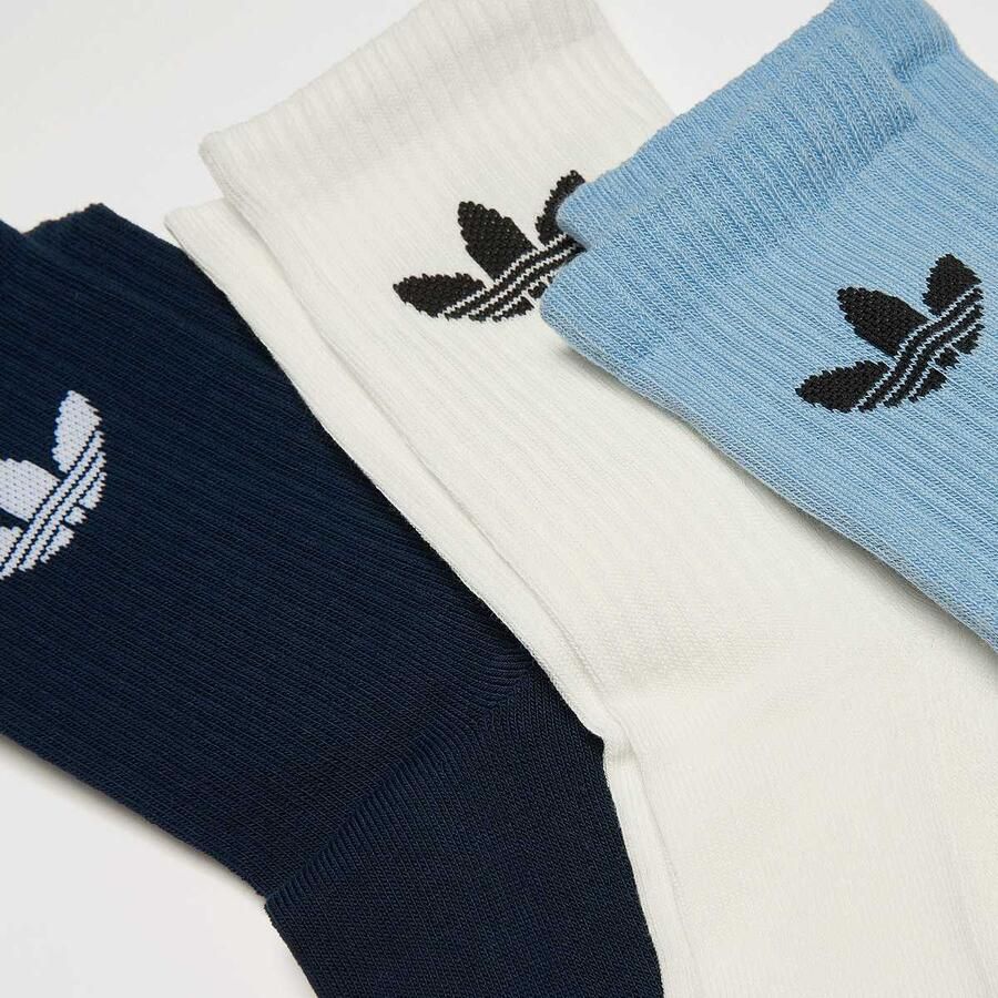 Adidas Originals 3 PACK Trefoil Cushion Crew Socken Unisex Sokken multicolor Maat 40-42 Kleding