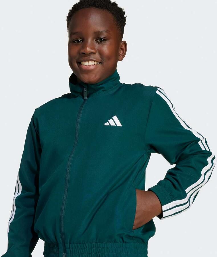 Adidas Originals 3-strepen geweven kids trainingspak Unisex Trainingspakken groen Kleding