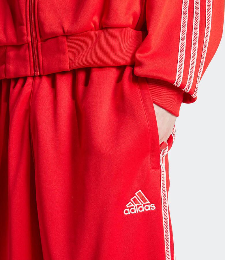 Adidas Originals 3-Strepen Joggingbroek Men Trainingsbroeken rood Maat S Kleding