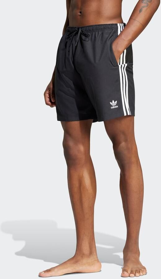 Adidas Originals 3-strepen zwembroek Men Swimwear zwart Maat XL Kleding - Foto 5