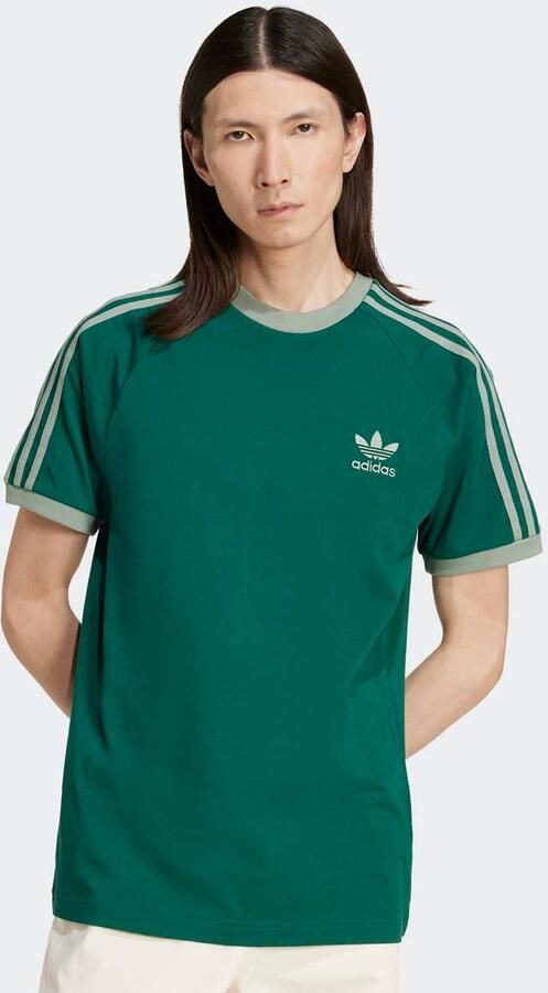 Adidas Originals 3-Stripes Tee men T-Shirts & Polo's groen Maat XL Kleding - Foto 3