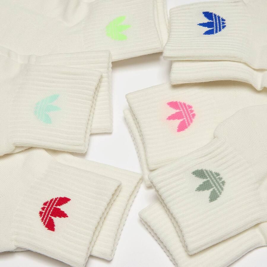 Adidas Originals adicolor Trefoil Ankle Sokken Kids (6 Pack) Wo wit Maat 37-39 Kleding
