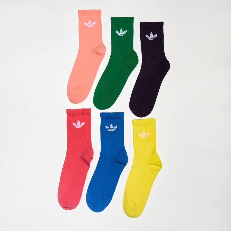 Adidas Originals Trefoil Crew Sokken (6 Pack) Unisex multicolor Maat 40-42 Kleding - Foto 2