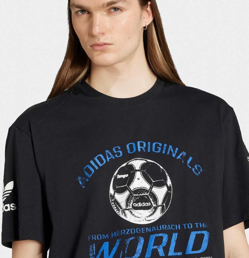 Adidas Originals 90s Football Tee Men T-Shirts & Polo's zwart Maat XL Kleding