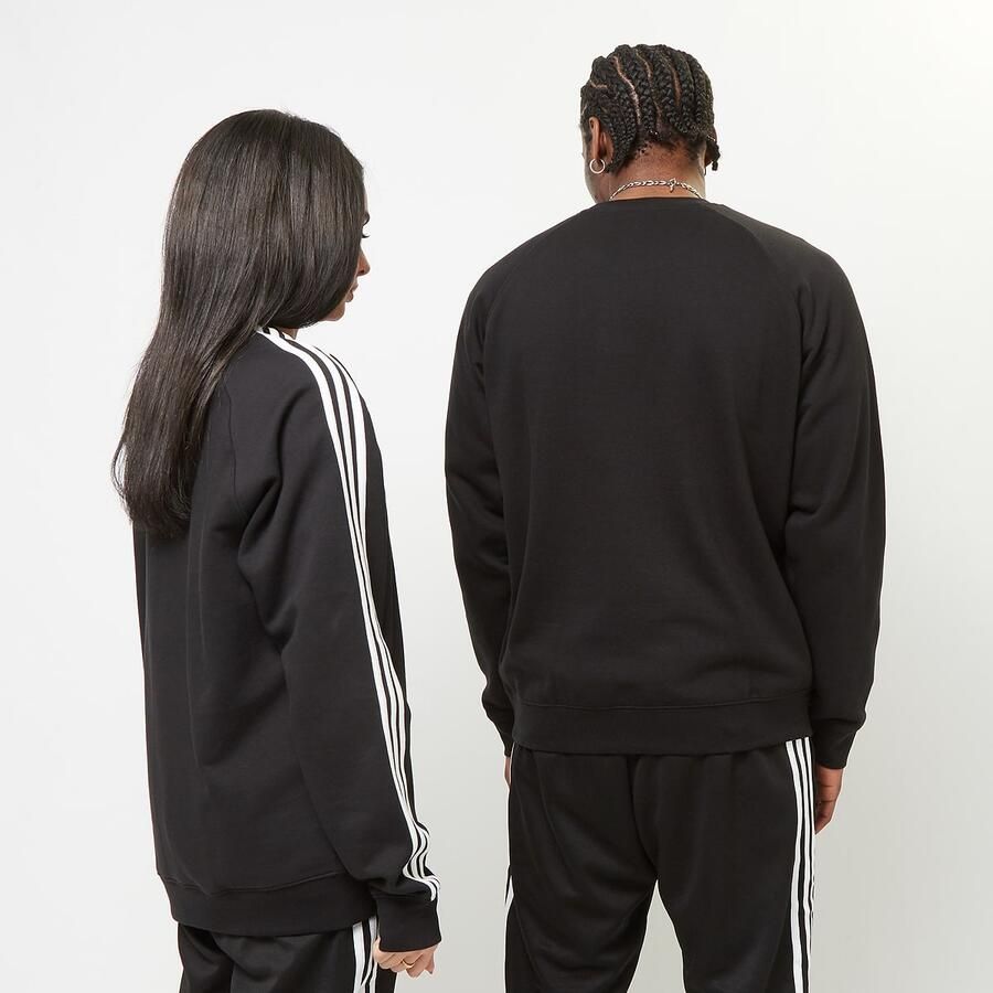 Adidas Originals Adicolor 3-stripes Crew Sweatshirt Sweaters Kleding black maat: XXL beschikbare maaten:S M L XL XS XXL