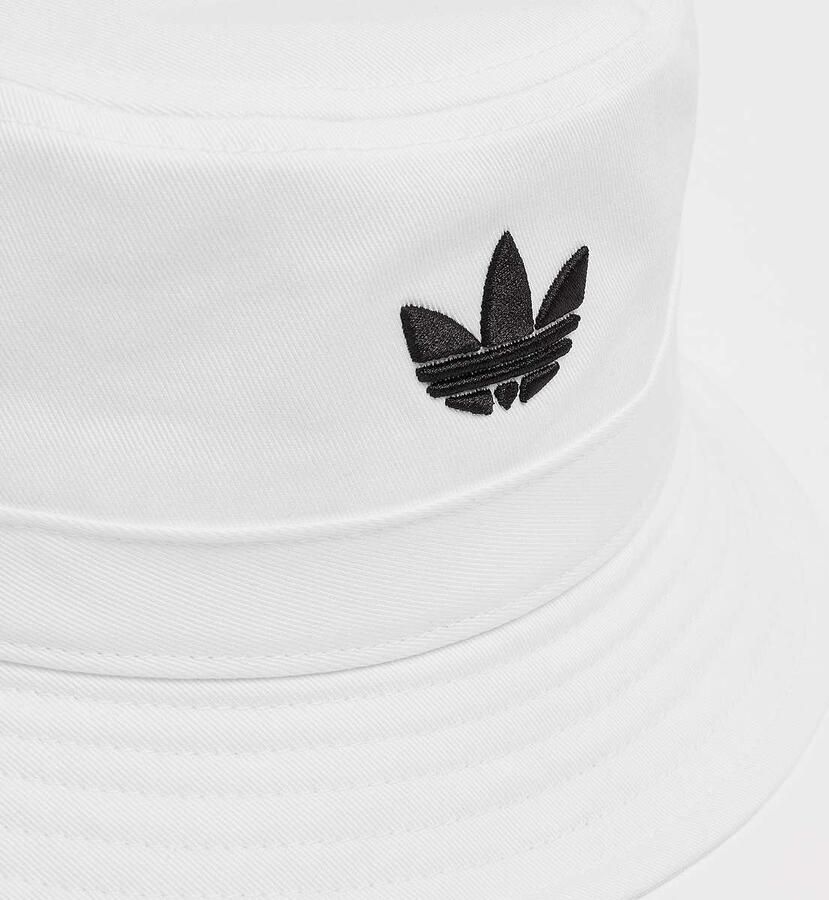 Adidas Originals Adicolor Bucket Hat Unisex Caps & Mutsen wit Maat ONE SIZE Accessoires - Foto 3