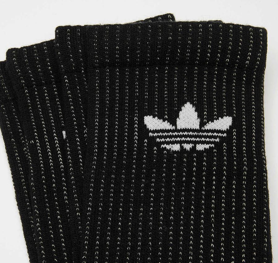 Adidas Originals adicolor Crew reflekterende Sokken (2 Pack) Unisex zwart Maat 37-39 Kleding - Foto 2