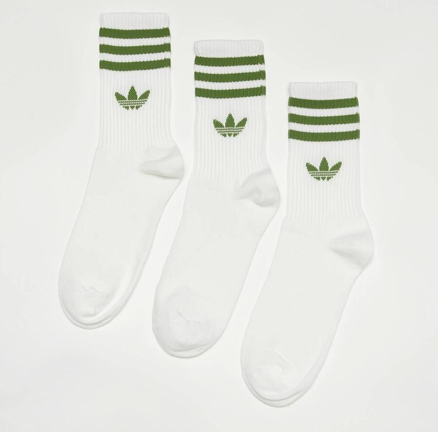 Adidas Originals adicolor Crew Socken (3 Pack) Unisex Sokken wit Maat 37-39 Kleding - Foto 2