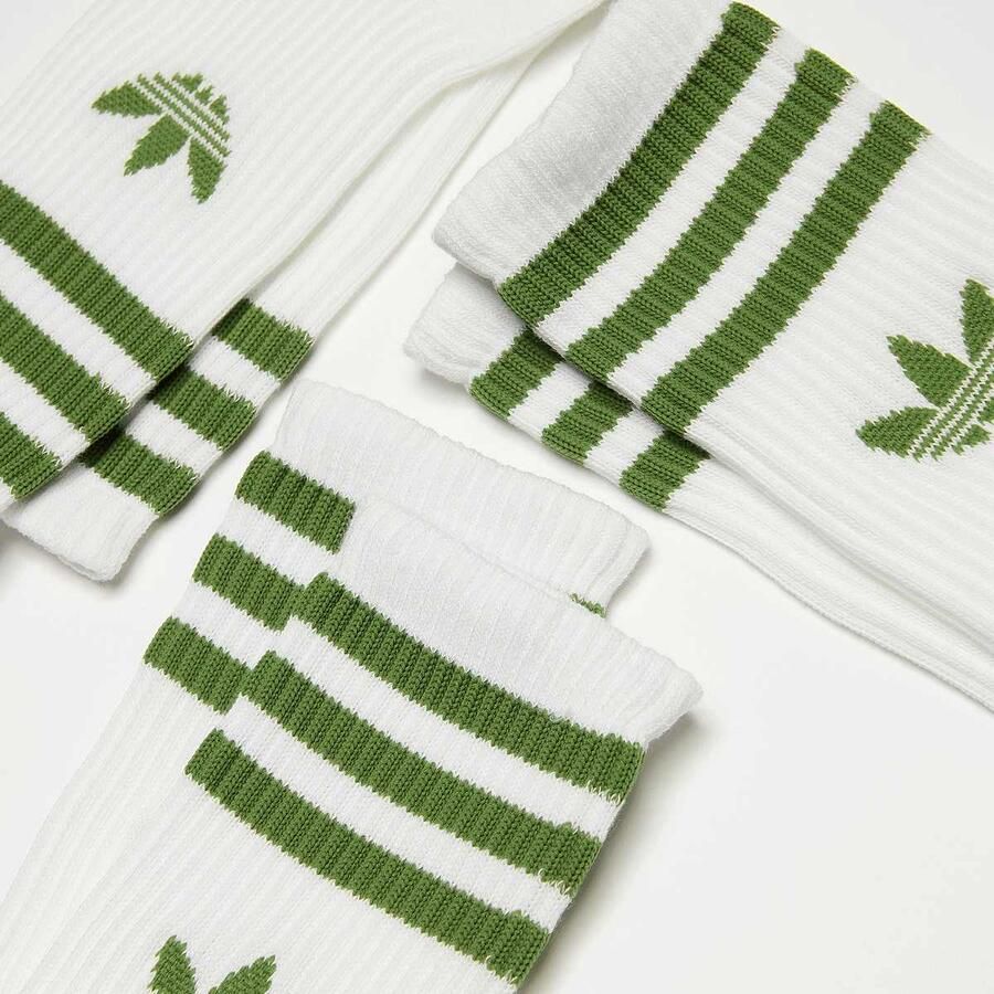 Adidas Originals adicolor Crew Socken (3 Pack) Unisex Sokken wit Maat 37-39 Kleding