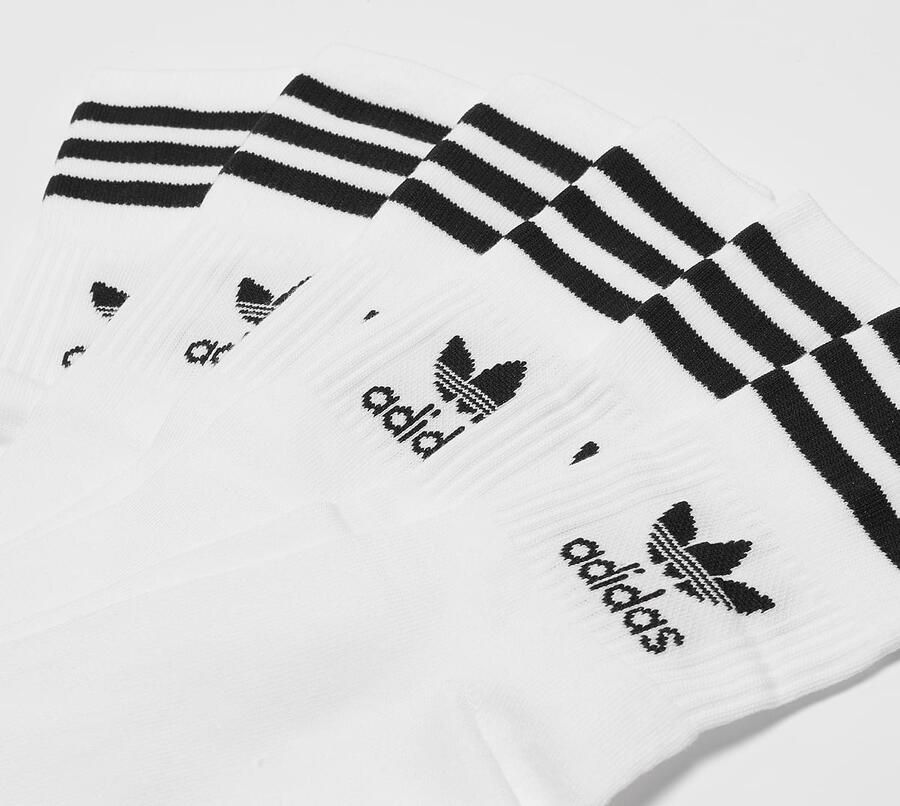 Adidas Originals Adicolor Crew Sokken (3 Pack) Lang Kleding white black maat: 39-42 beschikbare maaten:39-42 43-46 35-38 43-45 40-42