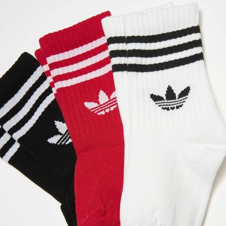 Adidas Originals adicolor Crew Socken (3 Pack) Unisex Sokken zwart Maat 22-24 Kleding