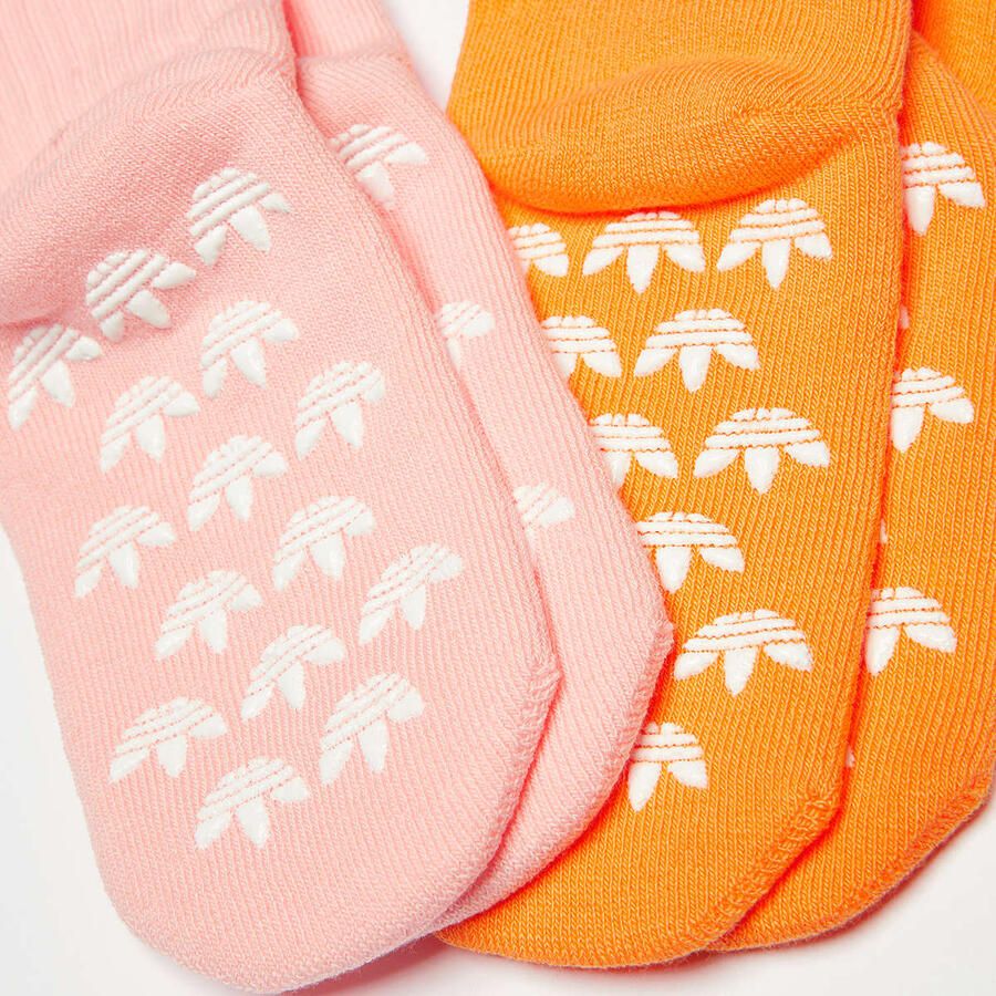 Adidas Originals adicolor Trefoil Ankle Sokken Kids Anti-Slip (2 Pack) Unisex multicolor Maat 25-27 Kleding