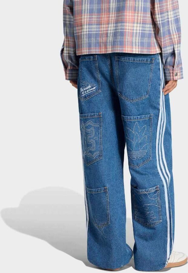 Adidas Originals Baggy Denim Wo Spijkerbroeken blauw Kleding - Foto 2