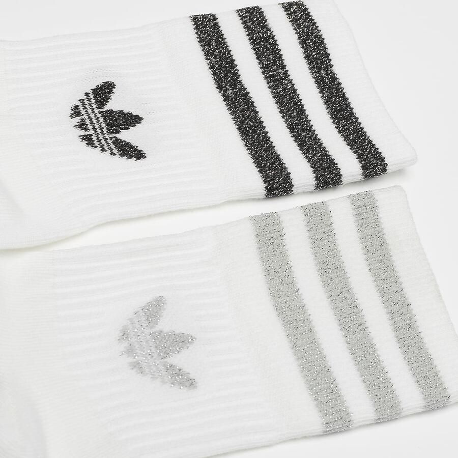 Adidas Originals Crew Glitter Sokken Lang Kleding white grey two black maat: 35-38 beschikbare maaten:37-39 40-42 43-45 35-38 34-36