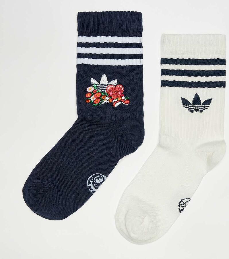 Adidas Originals Crew Sokken Nelson Valentine (2 Pack) Wo multicolor Maat 34-36 Kleding - Foto 2