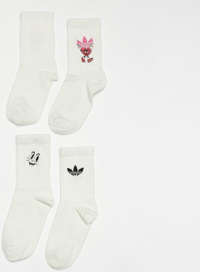 Adidas Originals Crew Sokken Nelson Valentine (2 Pack) Wo wit Maat 34-36 Kleding - Foto 3