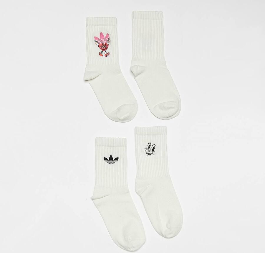 Adidas Originals Crew Sokken Nelson Valentine (2 Pack) Wo wit Maat 34-36 Kleding - Foto 2