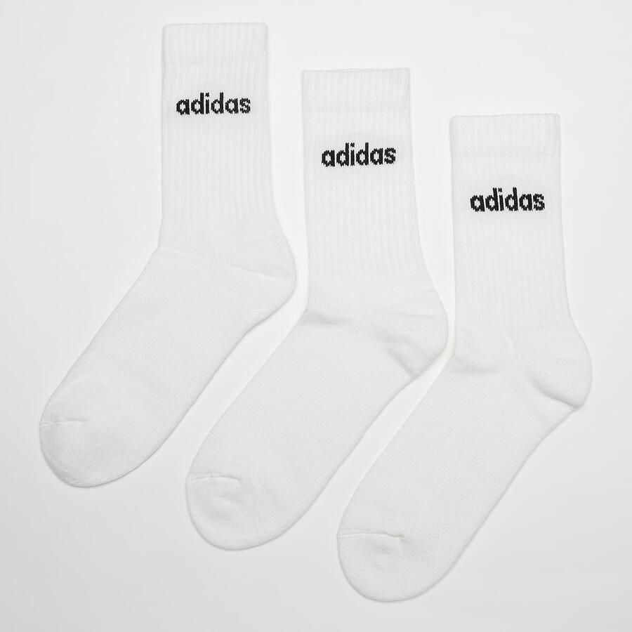 Adidas Sportswear Cushion Linear Crew Sokken (3 Pack) Lang Kleding white black maat: 40-42 beschikbare maaten:37-39 40-42 43-45 - Foto 2