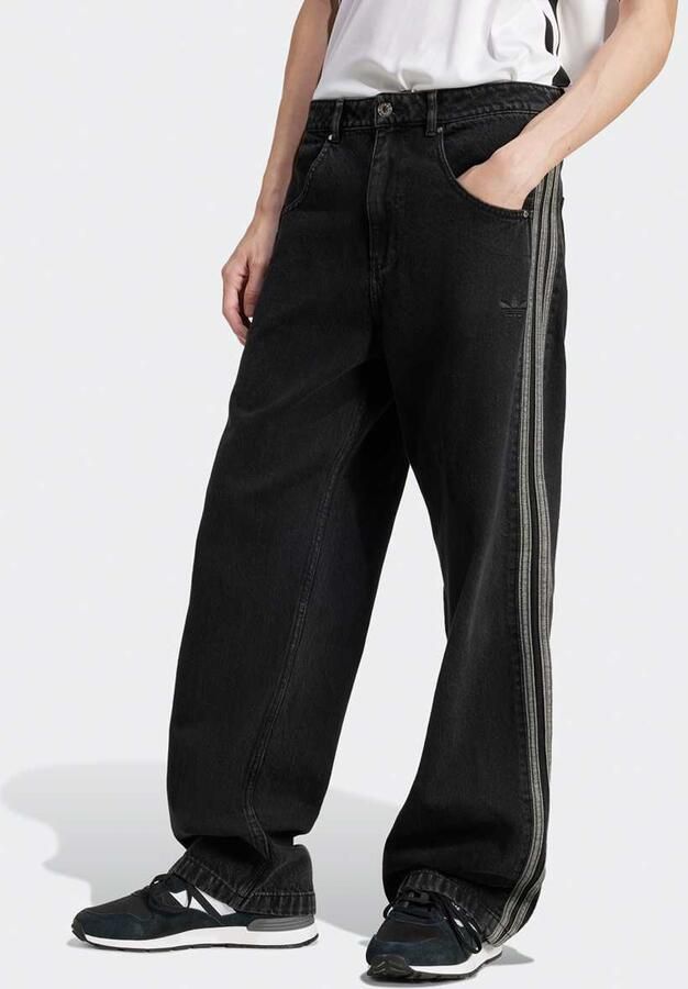 Adidas Originals Denim Firebird Broek Men Spijkerbroeken zwart Kleding - Foto 5