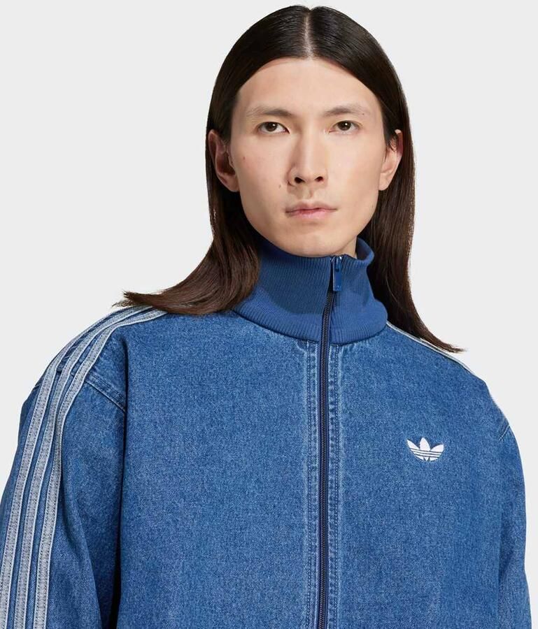 Adidas Originals Denim Firebird trainingsjacke Men Trainingspakken blauw Maat XL Kleding