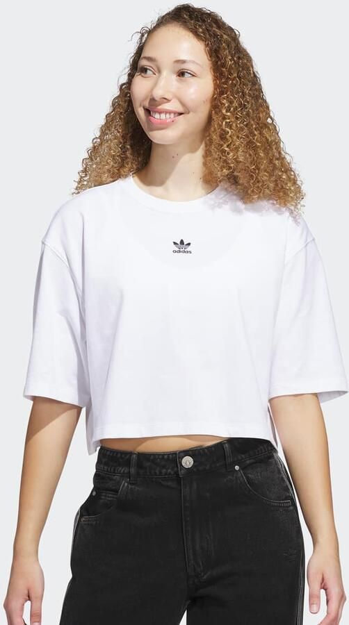 Adidas Originals Essentials Crop T-Shirt Wo T-Shirts & Polo's wit Maat XS Kleding - Foto 13