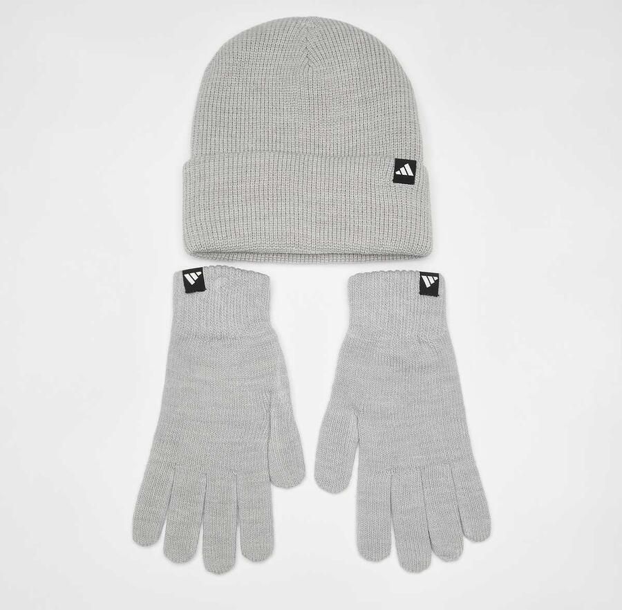 Adidas Originals Glove + Beanie Pack Unisex Mutsen grijs Maat OSFM Accessoires - Foto 3