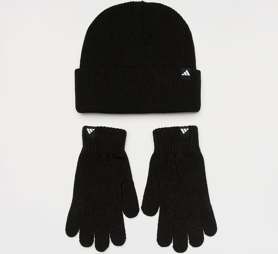 Adidas Originals Glove Beanie Set Unisex Mutsen zwart Maat ONE SIZE Accessoires - Foto 5