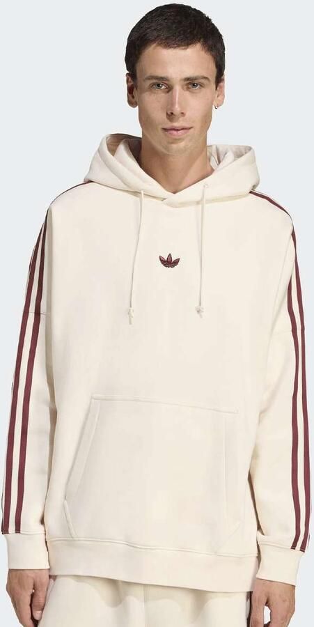 Adidas Originals Graphic Fleece Loose Hoodie Men Hoodies & Sweaters beige Maat XL Kleding - Foto 3