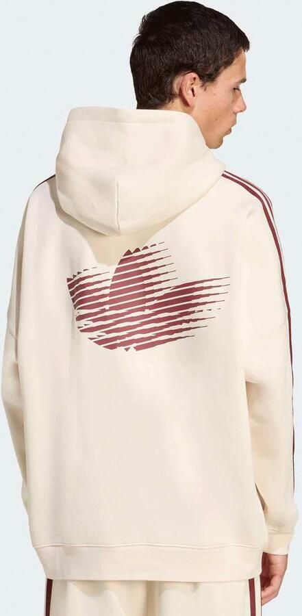 Adidas Originals Graphic Fleece Loose Hoodie Men Hoodies & Sweaters beige Maat XL Kleding - Foto 2