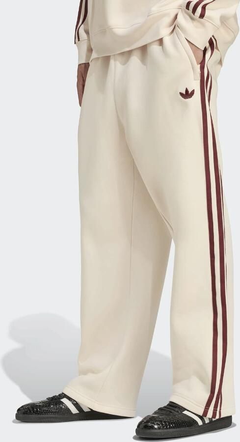 Adidas Originals Graphic Fleece Pant Open Hem Men Trainingsbroeken beige Maat XL Kleding - Foto 3