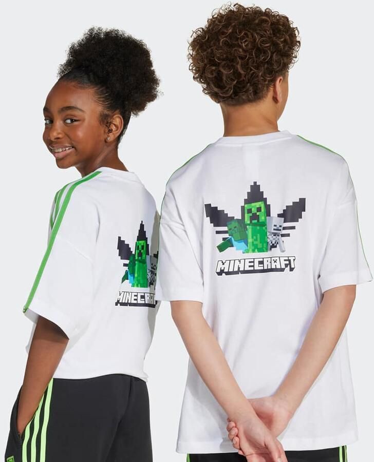 Adidas Originals Graphic Tee Minecraft Unisex T-Shirts wit Kleding - Foto 4