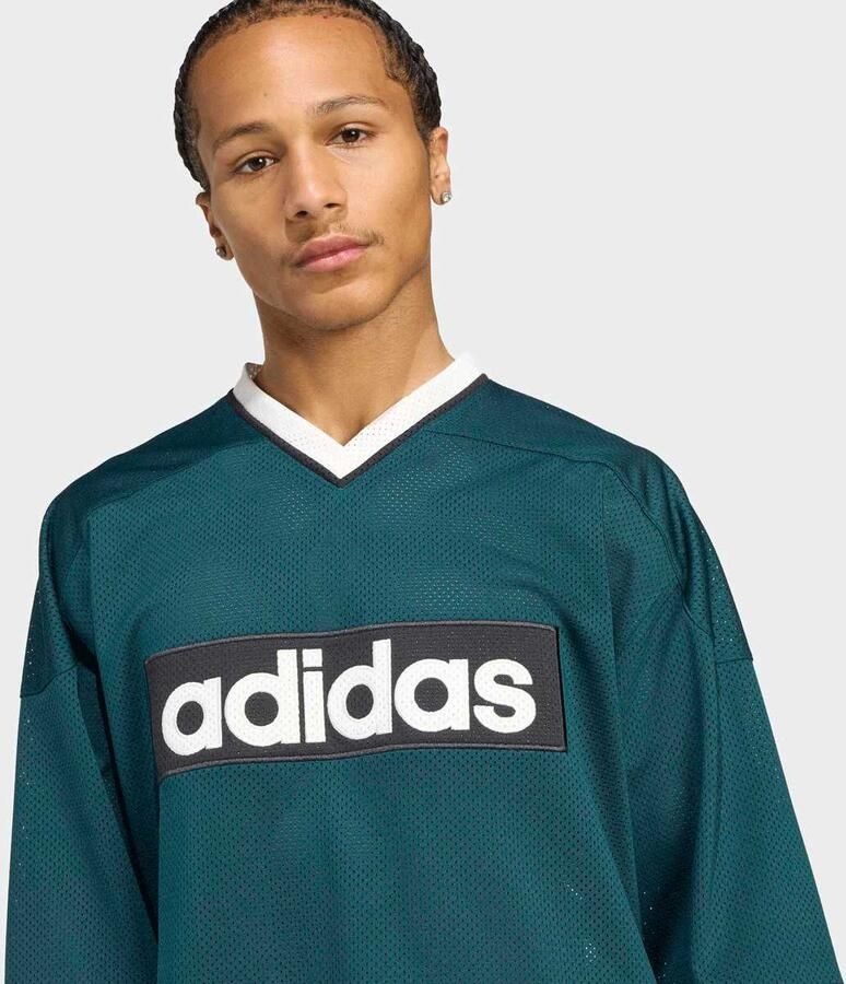 Adidas Originals Hockey Jersey Men Longsleeves groen Maat XL Kleding