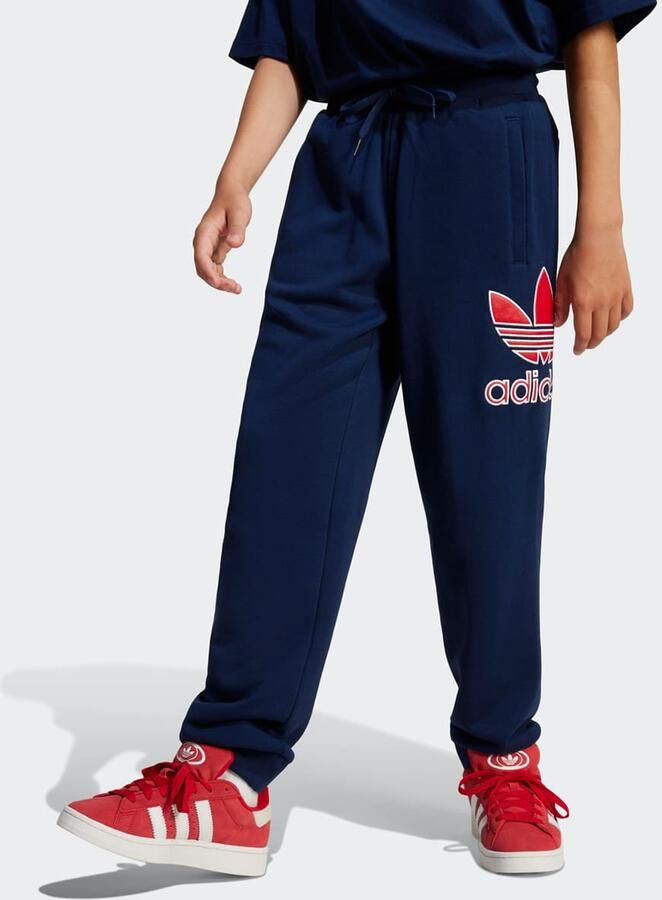 Adidas Originals Kinder-Sweatpants met Groot Logo Unisex Trainingsbroeken blauw Kleding - Foto 8