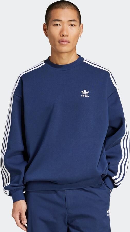 Adidas Originals Oversized 3-strepen crew sweatshirt Men Hoodies & Sweaters blauw Maat XL Kleding - Foto 5