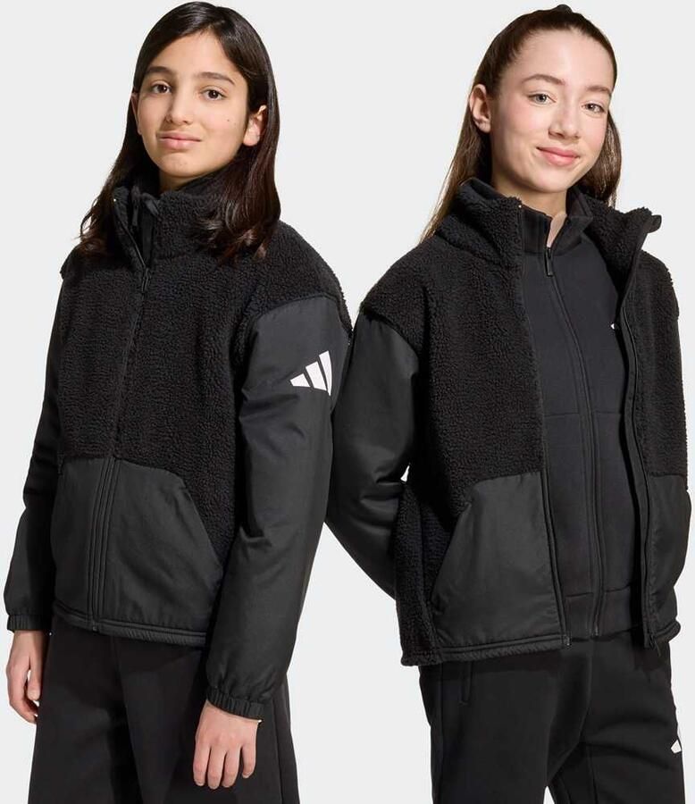 Adidas Originals Sherpa Jacket Unisex Bomberjacks zwart Kleding - Foto 3