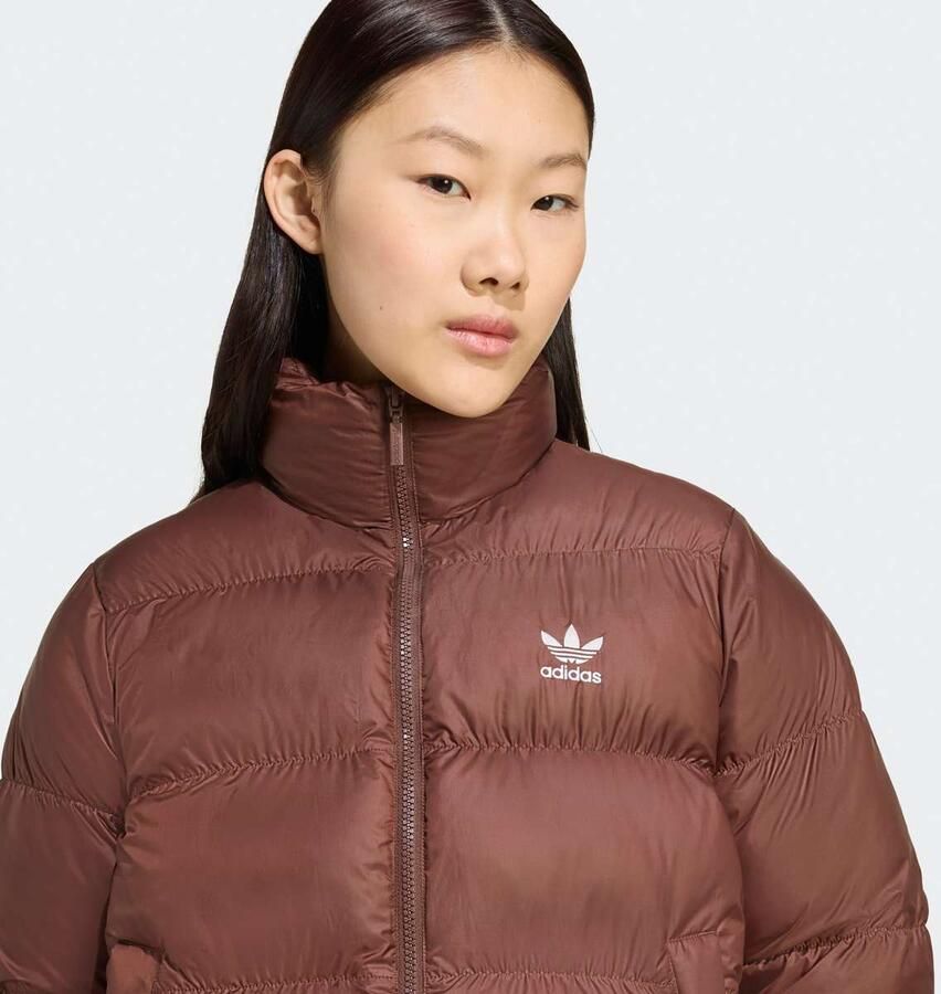 Adidas Originals Short Puffer Jacket Women jackets bruin Maat XS Kleding