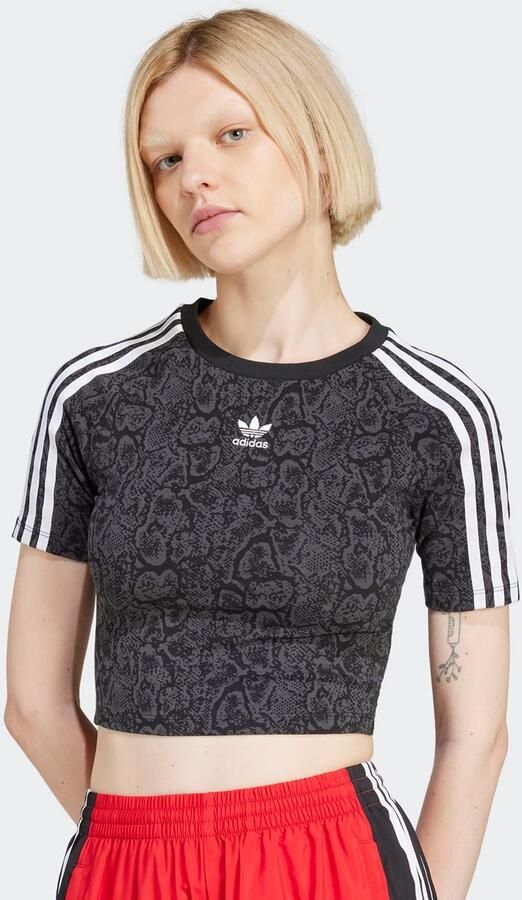 Adidas Originals Snake baby T-shirt Wo T-Shirts & Polo's zwart Maat XS Kleding - Foto 4