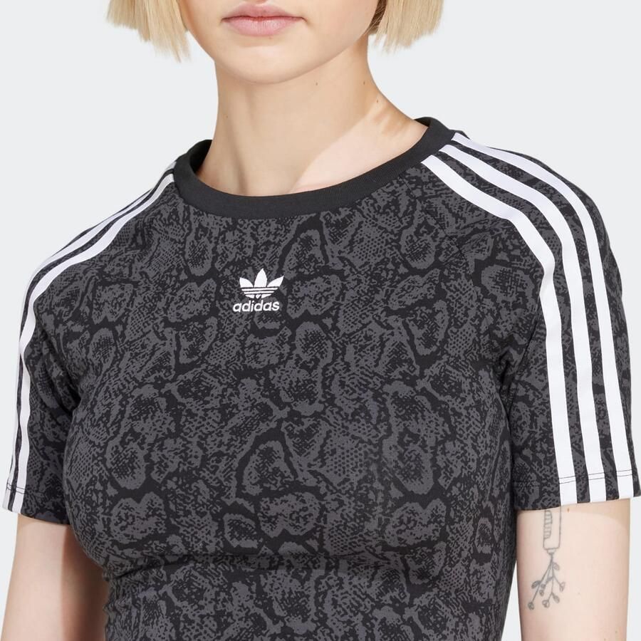 Adidas Originals Snake baby T-shirt Wo T-Shirts & Polo's zwart Maat XS Kleding