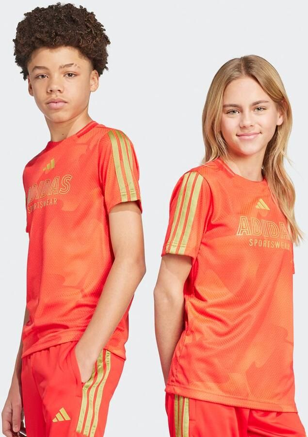 Adidas Originals Sportswear T-Shirt Unisex Jersey's rood Kleding - Foto 3