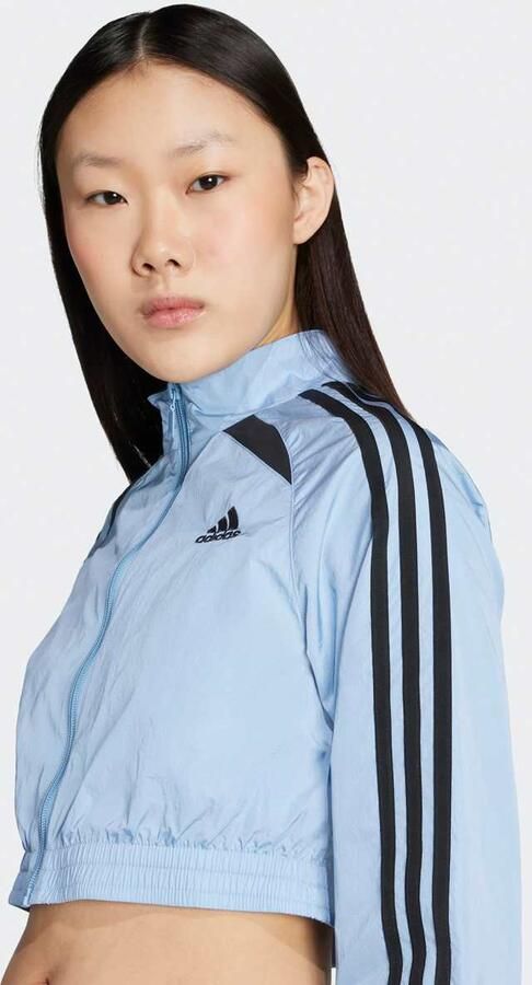 Adidas Originals Teamgeist Adicolor Cropped Track Top Wo Trainingspakken blauw Maat XS Kleding