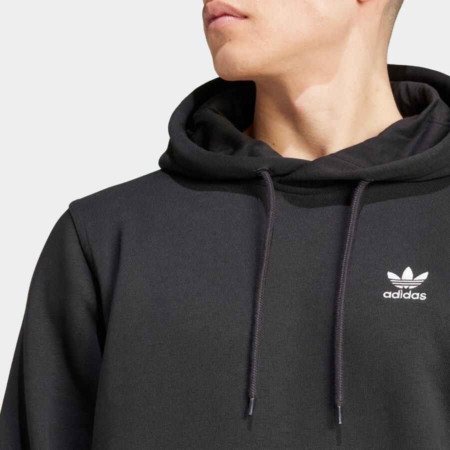 Adidas Originals Trefoil Essentials Hoodie men Hoodies & Sweaters zwart Maat L Kleding