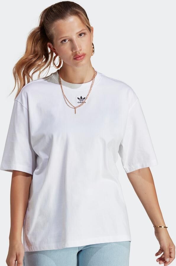 Adidas Originals Adicolor Oversized T-shirt T-shirts Kleding white maat: L beschikbare maaten:XS S M L XL - Foto 3