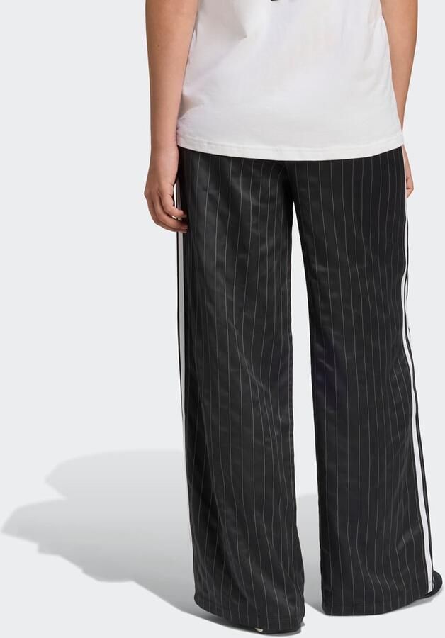 Adidas Originals Wide-Leg Broek met 3 Strepen Women Trainingsbroeken zwart Maat L Kleding - Foto 3