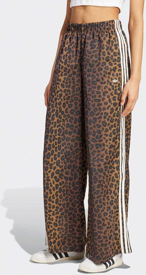 Adidas Originals Wide Leg Satin Joggers Women Trainingsbroeken bruin Maat XS Kleding - Foto 6